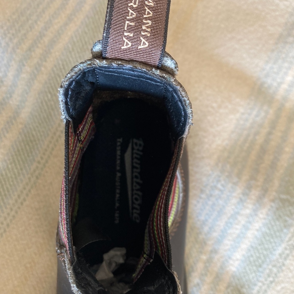 Blundstone Chelsea #1409 Stout Brown/Stripes size 7.5 Womens - Picture 7 of 11